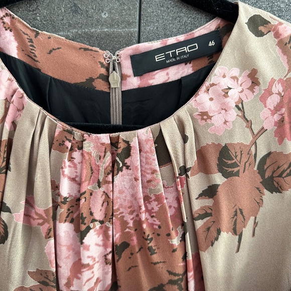 Etro Silk Dress size 46 made in Italy - Picture 6 of 13